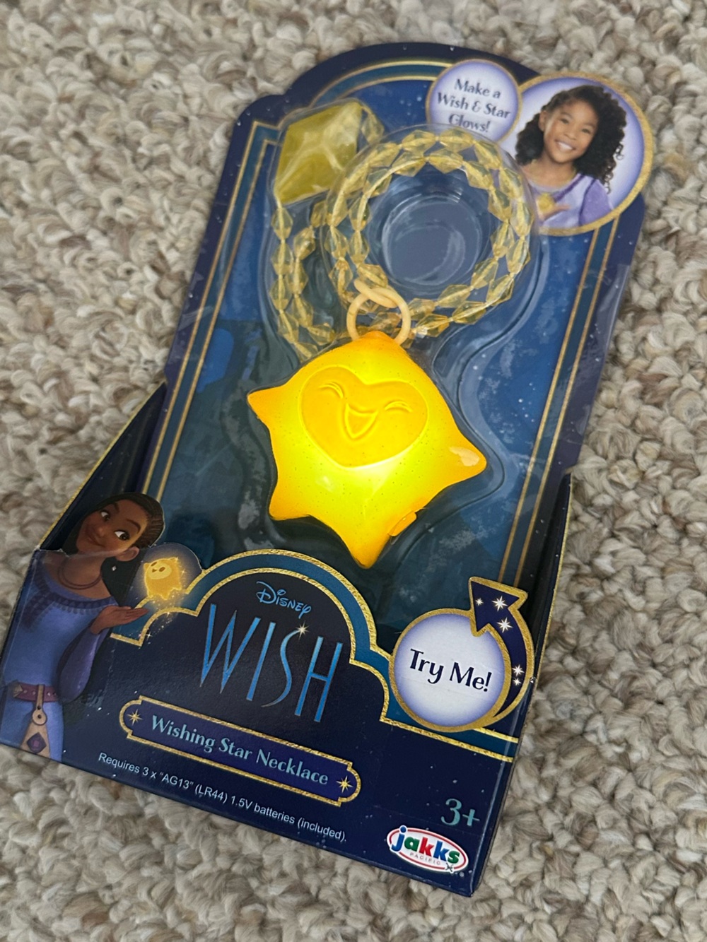 Disney Wish Glowing Star Necklace